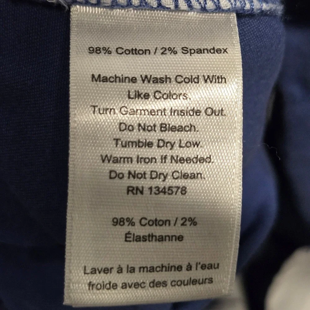 Vineyard Vines Boys Blue Chino Shorts Size Large 18 Elastic Waist Drawstrings